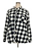 Natural Reflections Checkered-gingham Black Long Sleeve Button-Down Shirt Size 3X - photo 1