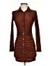 Shein 100% Polyester Brown Casual Dress Size 2 - photo 1