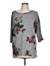 Bobbie Brooks Floral Gray Pullover Sweater Size L - photo 1