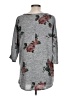 Bobbie Brooks Floral Gray Pullover Sweater Size L - photo 2