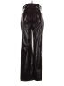 Express 100% Polyester Black Faux Leather Pants Size 2R - photo 2