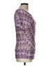 Say Anything 100% Polyester Purple Short Sleeve Blouse Size L - photo 4