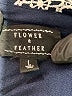 Flower & Feather Blue Short Sleeve Blouse Size L - photo 7