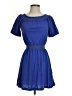 Monoprix Solid Blue Purple Dress Size 12 - photo 1