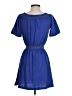 Monoprix Solid Blue Purple Dress Size 12 - photo 2
