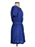 Monoprix Solid Blue Purple Dress Size 12 - photo 4