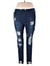Unbranded Hearts Blue Jeans Size XXL - photo 1