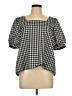 Unbranded Black Short Sleeve Blouse Size L - photo 1