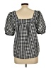 Unbranded Black Short Sleeve Blouse Size L - photo 2