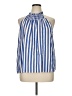 Ann Taylor Blue Sleeveless Blouse Size XL - photo 1