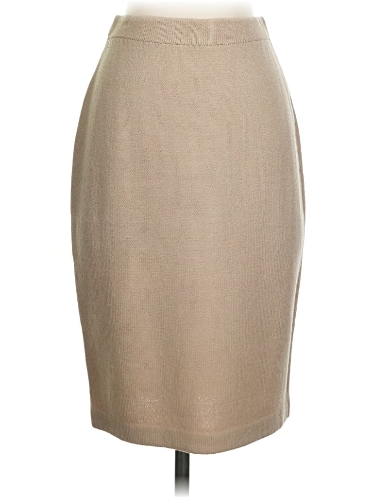 Pre-owned St. John Collection By Marie Gray Formal Skirt In Tan