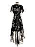 Eliza J 100% Polyester Floral Black Cocktail Dress Size 2 - photo 2