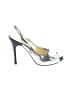 Luciano Padovan Metallic Silver Heels Size EU 38 1/2 - photo 1