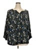 Westbound 100% Rayon Blue 3/4 Sleeve Blouse Size 3X - photo 1