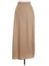 Theory 100% Polyester Solid Tan Casual Skirt Size M - photo 1