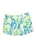 Lilly Pulitzer 100% Cotton Paisley Blue Shorts Size 00 - photo 1