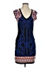 Forever 21 Graphic Blue Cocktail Dress Size S - photo 1