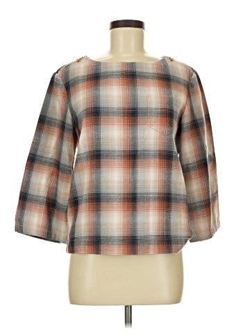 L.L.Bean Signature 3/4 Sleeve Blouse (view 1)