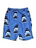 Tea 100% Polyester Graphic Blue Board Shorts Size 8 - photo 1