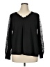 Shein Curve Black Long Sleeve Blouse Size 14 Plus (1) - photo 1