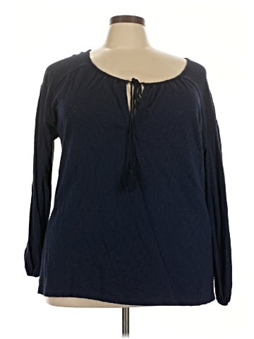 Caslon Long Sleeve Blouse (view 1)