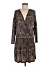 Veronica M. Paisley Brown Casual Dress Size M - photo 1