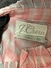 J.Crew Checkered-gingham Pink 3/4 Sleeve Blouse Size 20 - photo 7