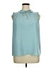 Simply Vera Vera Wang 100% Polyester Teal Sleeveless Blouse Size XL - photo 1