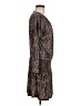 Veronica M. Paisley Brown Casual Dress Size M - photo 4