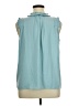 Simply Vera Vera Wang 100% Polyester Teal Sleeveless Blouse Size XL - photo 2