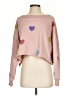 Peach Love 100% Polyester Hearts Pink Pullover Sweater Size S - photo 1