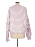 Pistola 100% Cotton Tie-dye Purple Pullover Sweater Size L - photo 2