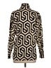 Zara Chevron-herringbone Tan Long Sleeve Blouse Size S - photo 2
