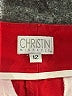 Christin Michaels Solid Red Athletic Shorts Size 12 - photo 3