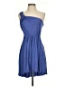 BCBGeneration Solid Blue Casual Dress Size 2 - photo 1