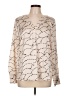 Ann Taylor 100% Polyester Ivory Long Sleeve Blouse Size L - photo 1