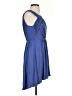 BCBGeneration Solid Blue Casual Dress Size 2 - photo 4