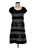 Lapis Stripes Gray Casual Dress Size M - photo 1