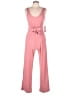 Saylor Solid Pink Jumpsuit Size L - photo 1