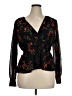 Ember 100% Polyester Black Long Sleeve Blouse Size XL - photo 1