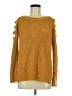 Questions 100% Acrylic Gold Pullover Sweater Size M - photo 1