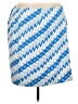 Talbots Chevron-herringbone Blue Casual Skirt Size 20W - photo 1