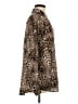 ALLSAINTS Animal Print Brown Long Sleeve Blouse Size 6 - photo 4
