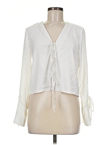 Topshop Long Sleeve Blouse (view 1)