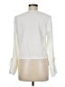 Topshop Ivory Long Sleeve Blouse Size 6 - photo 2