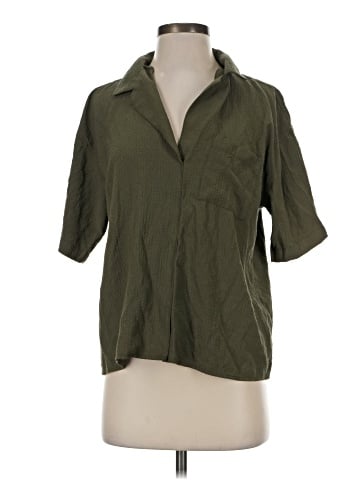 Calvin Klein 3/4 Sleeve Button-Down Shirt (view 1)