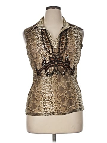 M. Nicole Evening Sleeveless Blouse (view 1)