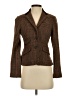 Chaps Plaid Brown Blazer Size 2 Petite - photo 1