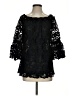Assorted Brands Black 3/4 Sleeve Blouse Size S (estimated) - photo 1
