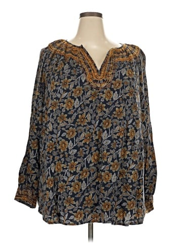 Purejill 3/4 Sleeve Blouse (view 1)